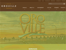 Tablet Screenshot of cityoforoville.org